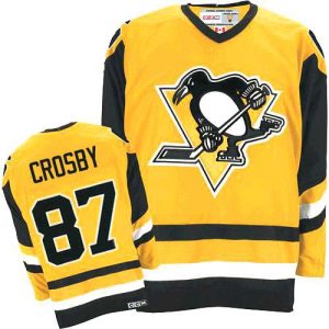 Herren Pittsburgh Penguins Eishockey Trikot Sidney Crosby #87 Authentic Throwback Gold – CCM